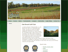 Tablet Screenshot of oakbrookgc.com